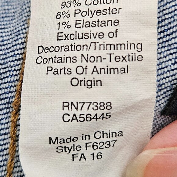 Madewell 9" High Riser Skinny Skinny Jean Hammond Wash 31 - Picture 9 of 11